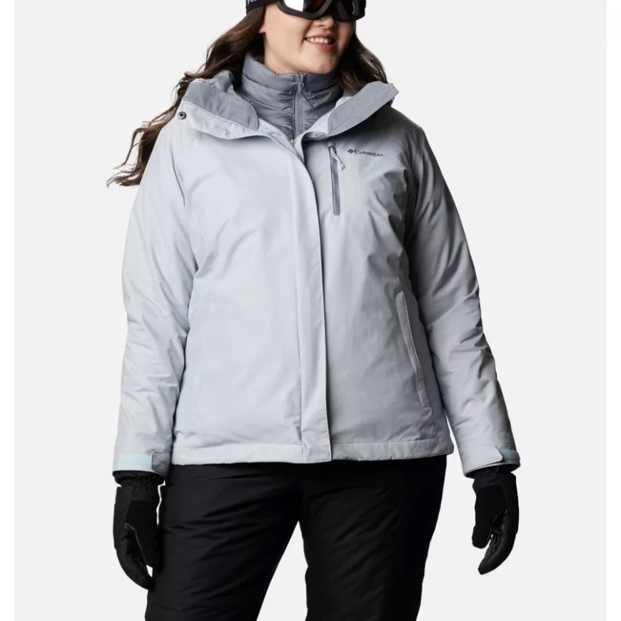 レディース Whirlibird Iv インターチェンジ ジャケット プラス サイズ コロンビア シーラス グレー クロスダイ