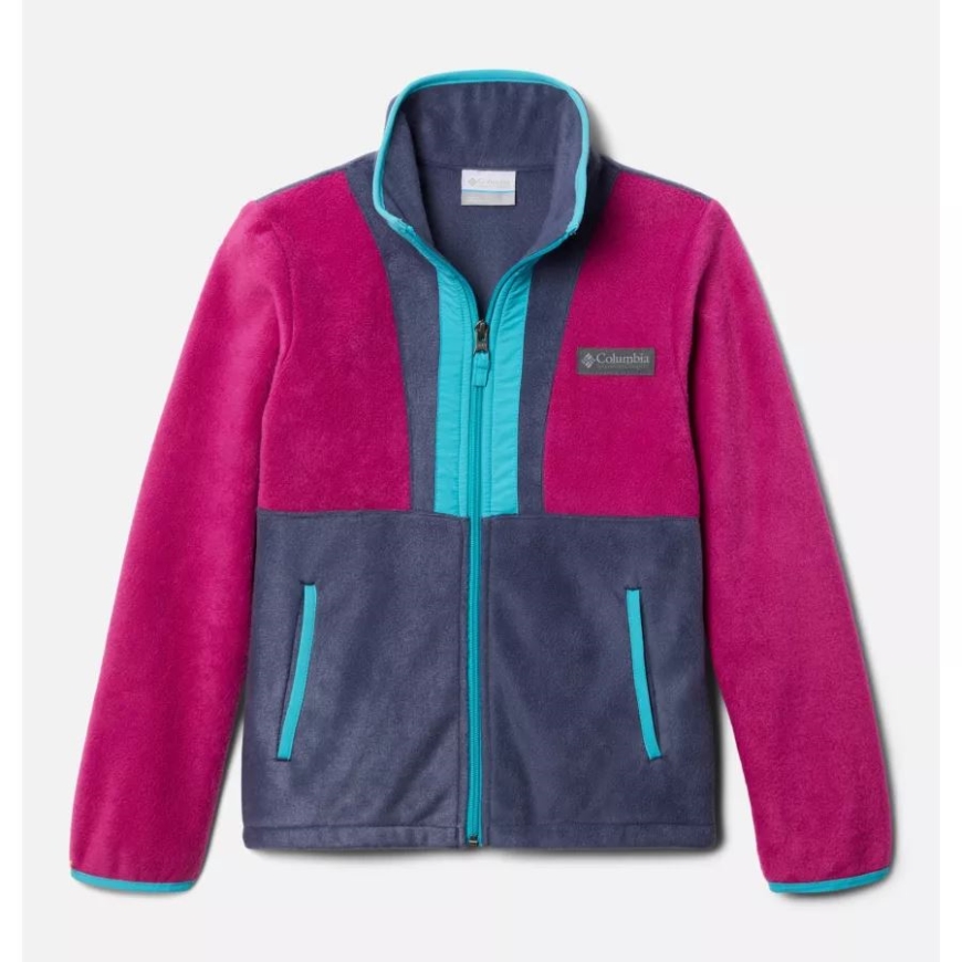 ユース バック ボウル フリース ジャケット ワイルド フクシア/ノクターナル/ガイザー コロンビア